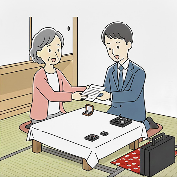 正式な契約書類の発行