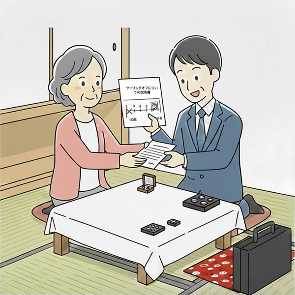 クーリングオフの丁寧な説明
