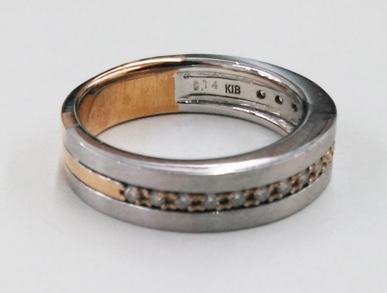 ダイヤが欠けている