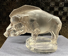ルネ・ラリック　いのしし　陰刻サイン R.Lalique