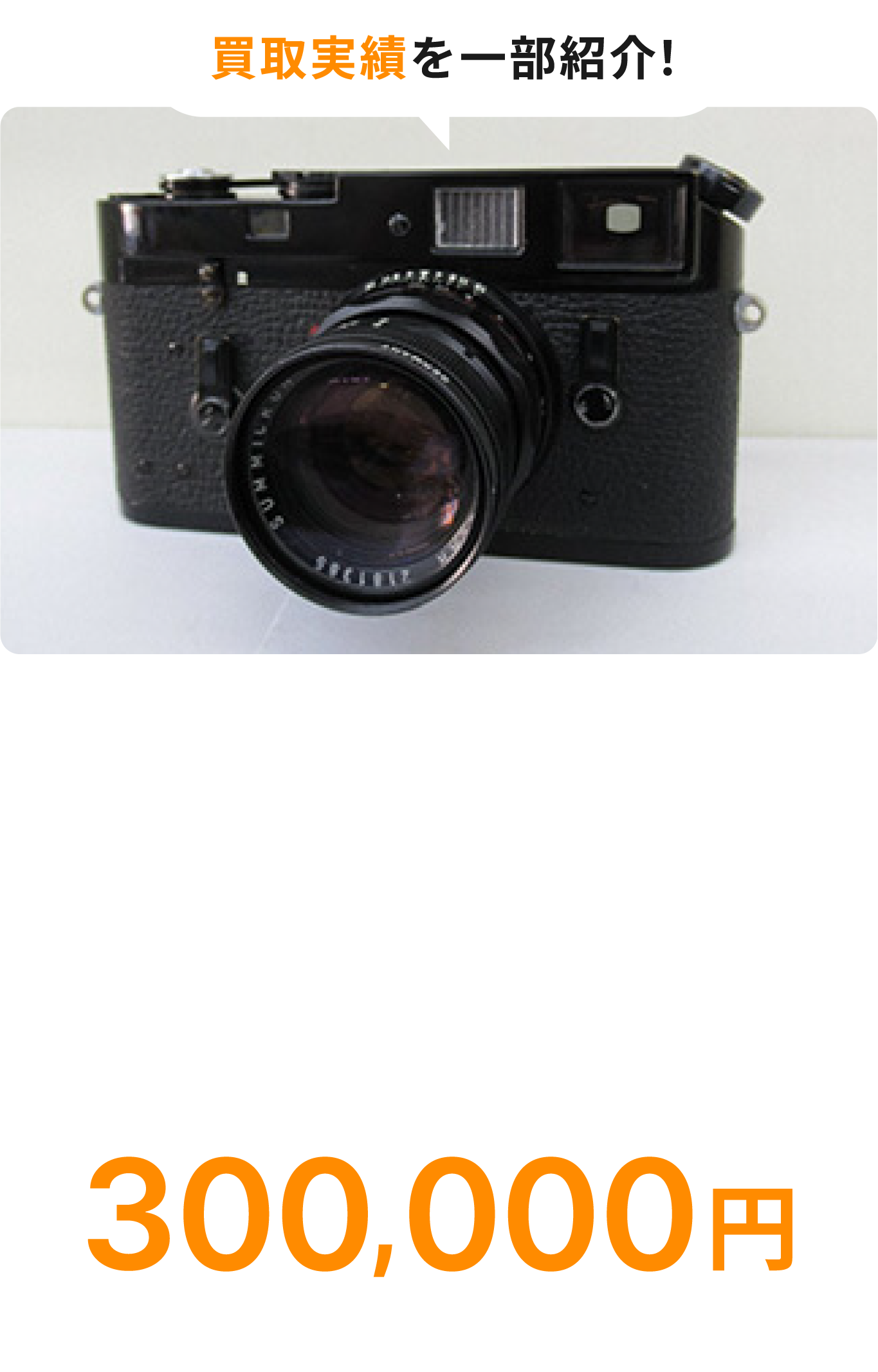 買取実績を一部紹介 Leica(ライカ) M4 SUMMICRON 1:2/50 (レンズ付)