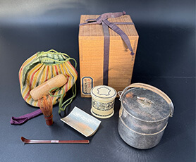 野点 銀製900 棗象牙