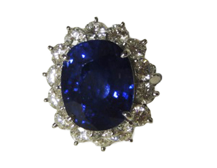 サファイア Pt900 リング