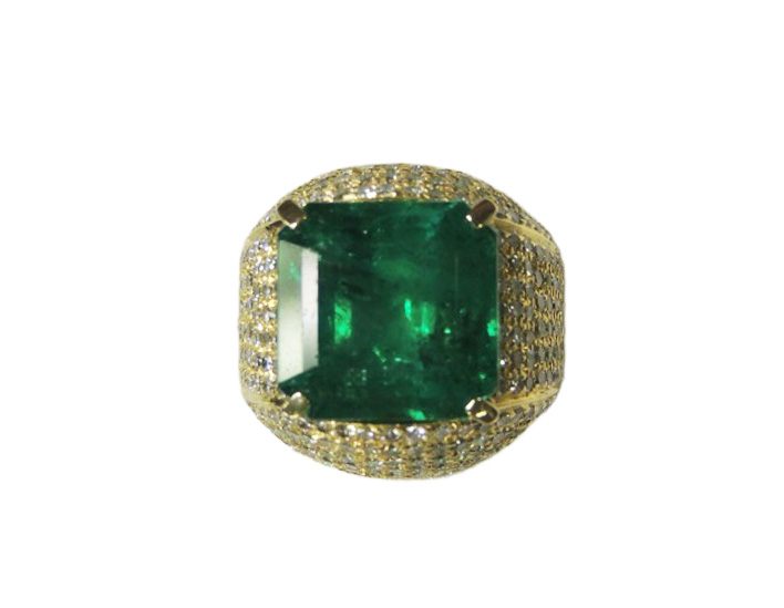 エメラルド K18 リング