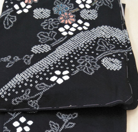 未使用で仕付け糸のついた着物