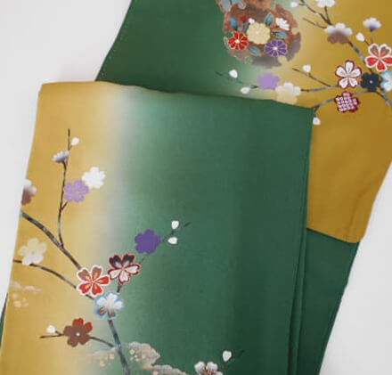 丈の長い、大きく仕立てた付け下げ