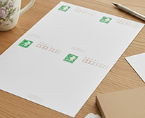 四面連刷ハガキ