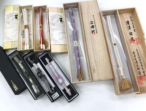 道明の帯締めなど