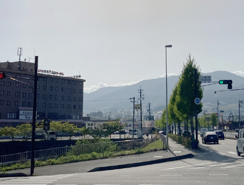 高森方面から車でお越しの場合