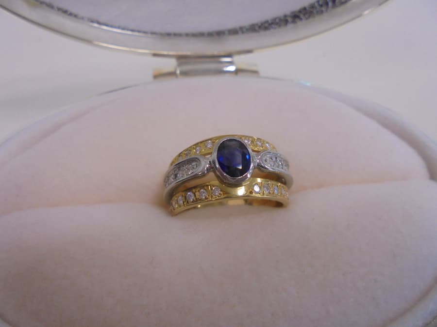 サファイヤリング　【パワーシティ鳴門店】 徳島県鳴門市にあるザ・ゴールド パワーシティ鳴門店（※2/28に閉店いたしました）の画像1