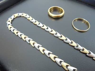 18金リング　18金 PT850 コンビネックレス　【パワーシティ鳴門店】 徳島県鳴門市にあるザ・ゴールド パワーシティ鳴門店（※2/28に閉店いたしました）の画像1