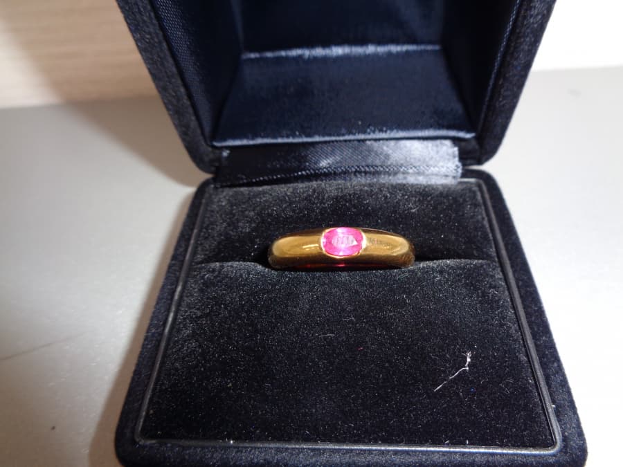 ルビー付きK18リング【新居浜北新町店】 愛媛県新居浜市にあるザ・ゴールド 新居浜北新町店の画像1