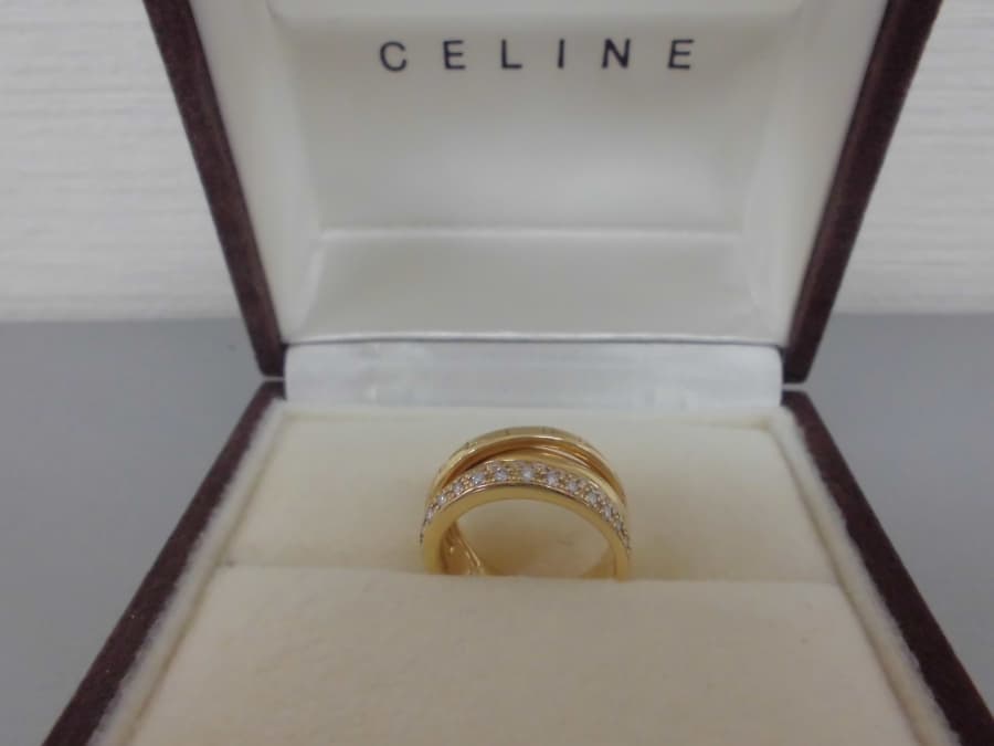 セリーヌ・ダイヤ付きリング【新居浜北新町店】 愛媛県新居浜市にあるザ・ゴールド 新居浜北新町店の画像1