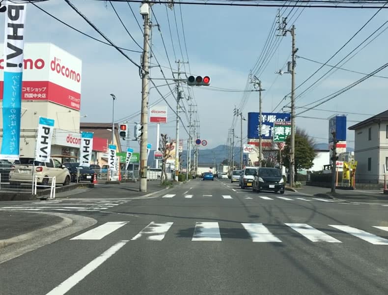 新居浜・三島方面からお車でお越しの場合