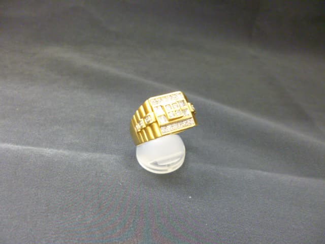 メレダイヤ付き18金リング【四国中央店】 愛媛県四国中央市にあるザ・ゴールド 四国中央店の画像1