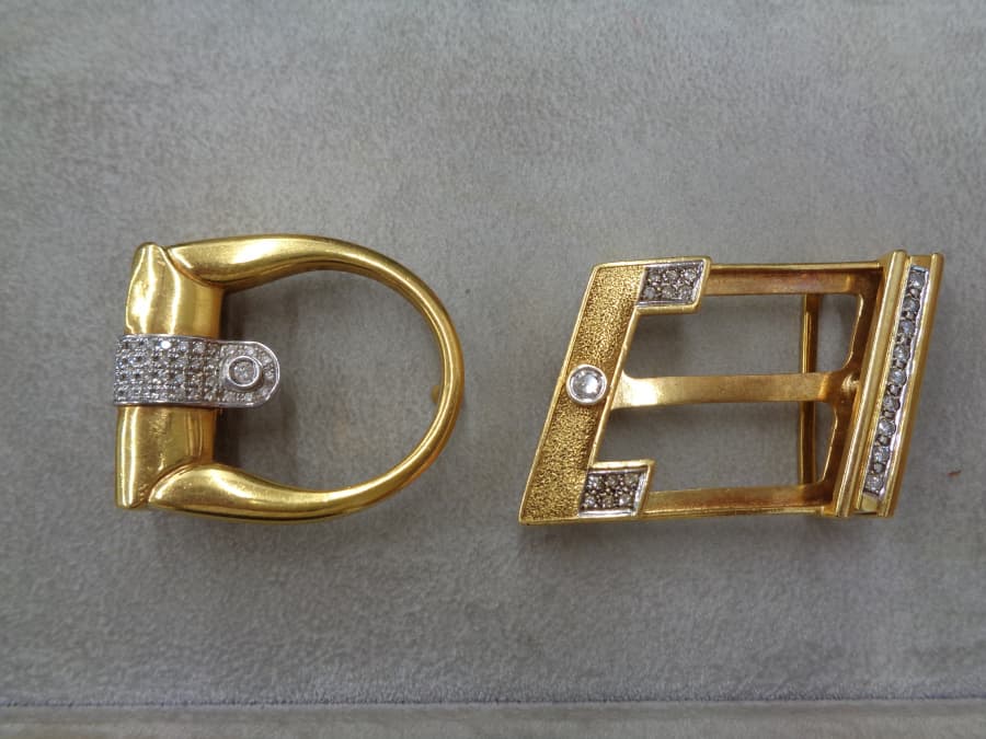 貴金属　ダイヤ付きバックル買取実績【丸亀店/香川県/丸亀市】 香川県丸亀市にあるザ・ゴールド 丸亀店の画像1