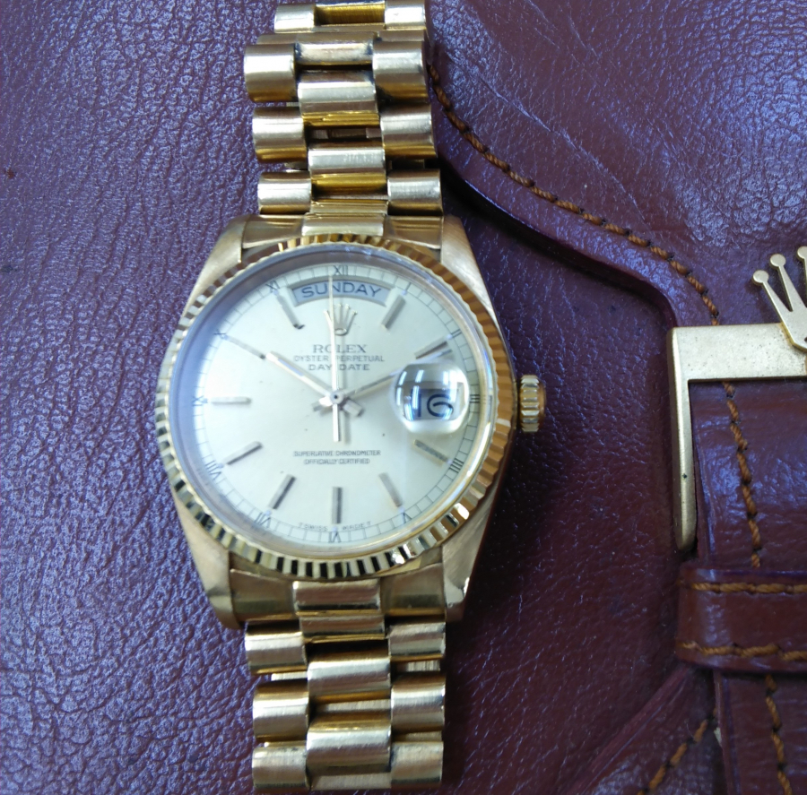 ロレックス　デイデイトの買取実績【高松レインボー通り店/香川県/高松市】 香川県高松市にあるザ・ゴールド 高松レインボー通り店（※高松レインボーロード店に移転いたしました）の画像1