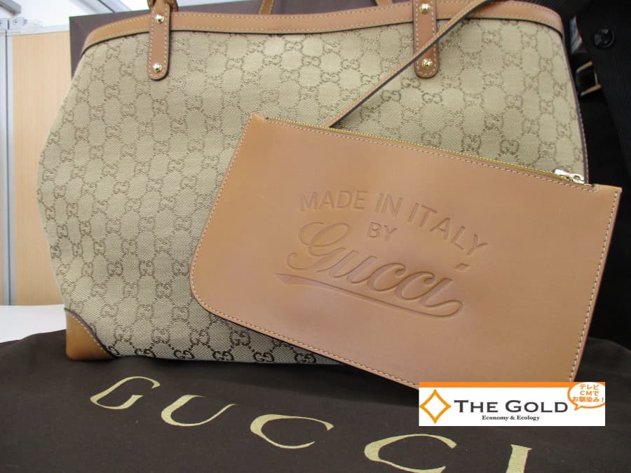 グッチ　トートバッグの買取実績【福山神辺店/広島県/福山市】 広島県福山市にあるザ・ゴールド 福山神辺店の画像1