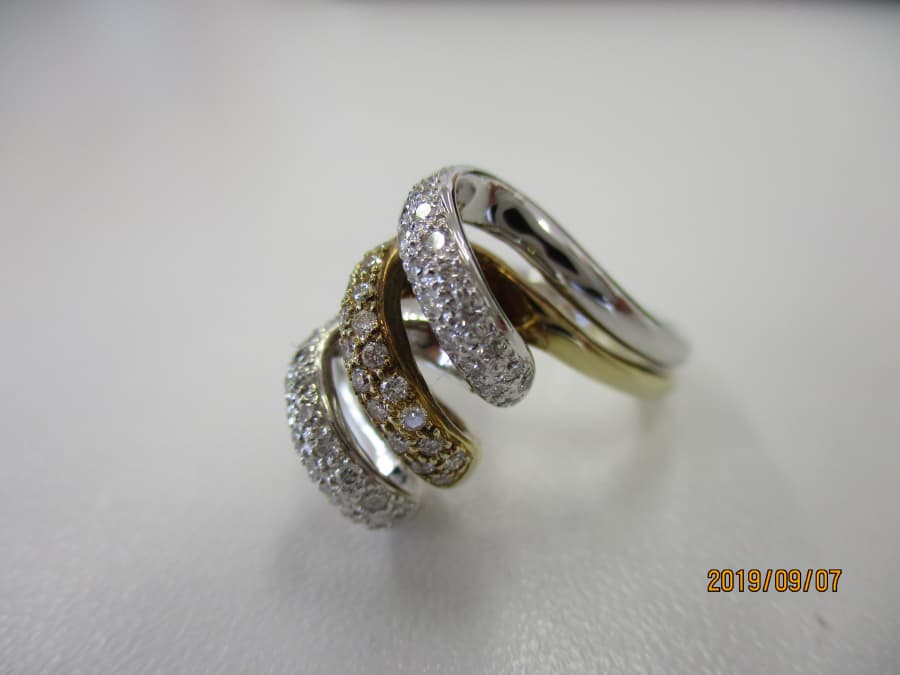 ダイヤリング　18金　0.47ｃｔ　リング　【福山神辺店】 広島県福山市にあるザ・ゴールド 福山神辺店の画像1