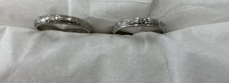 プラチナの結婚指輪【福山神辺店/広島県/福山市】 広島県福山市にあるザ・ゴールド 福山神辺店の画像1