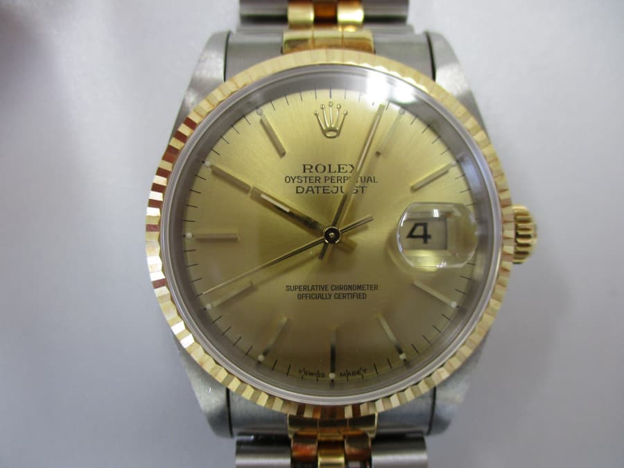 ロレックスデイトジャスト　メンズ時計の買取実績【福山神辺店/広島県/福山市】 広島県福山市にあるザ・ゴールド 福山神辺店の画像1