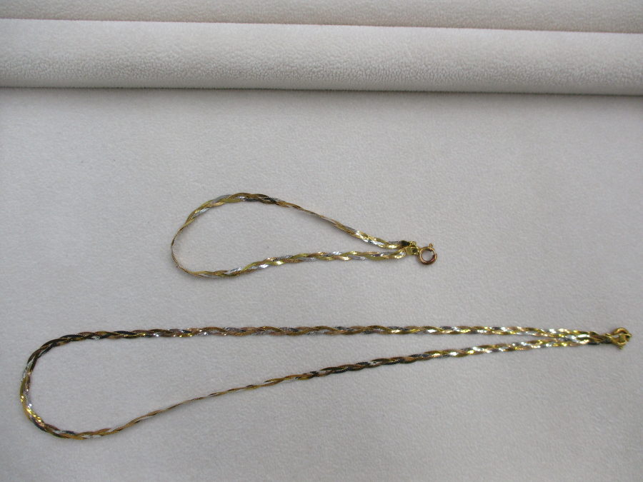 K18ネックレスとブレスレットの買取実績【福山東店/広島県/福山市】 広島県福山市にあるザ・ゴールド 福山東店の画像1