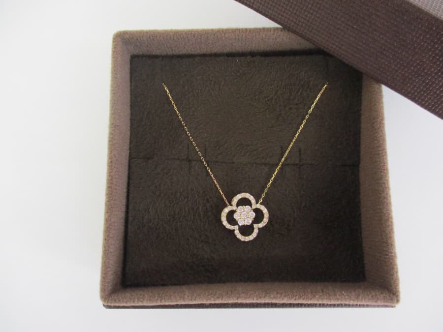 K18　ダイヤデザインネックレスの買取実績【福山東店/広島県/福山市】 