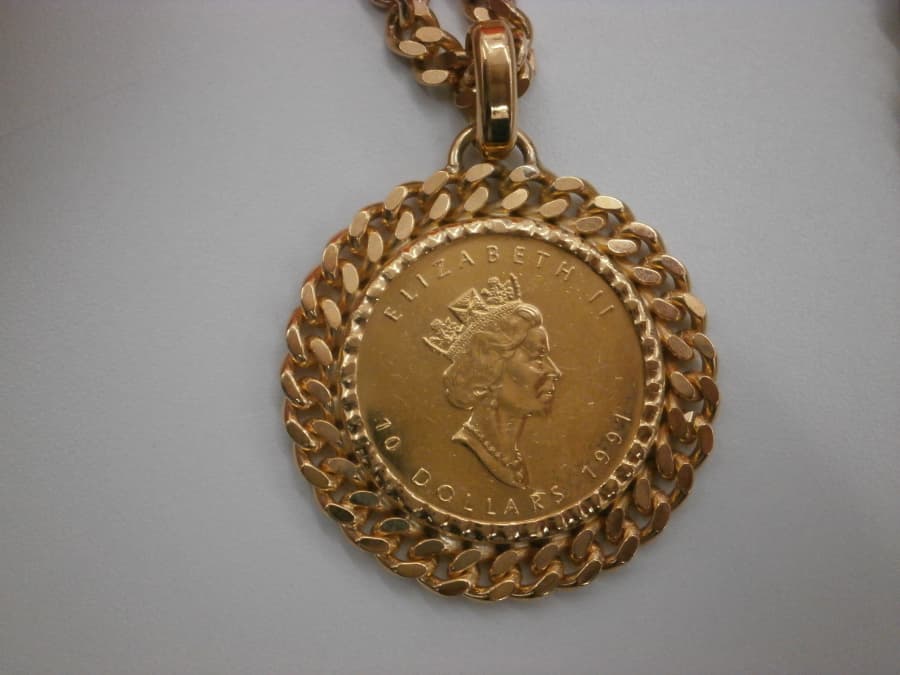 K18 喜平 メイプルリーフ ネックレス 買取【東岡山店】 岡山県岡山市にあるザ・ゴールド 東岡山店の画像1