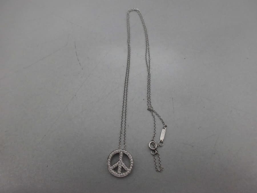 ティファニー ピース ネックレス ダイヤ付き ジュエリー 買取【東岡山店】 岡山県岡山市にあるザ・ゴールド 東岡山店の画像1