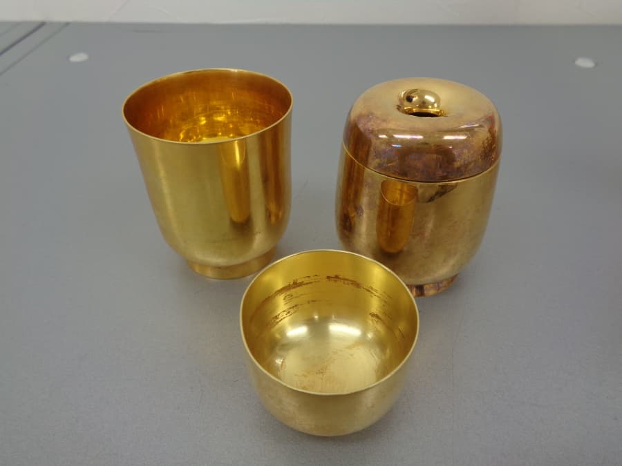 18金 K18 湯呑み セット 金 貴金属 買取【東岡山店】 岡山県岡山市にあるザ・ゴールド 東岡山店の画像1