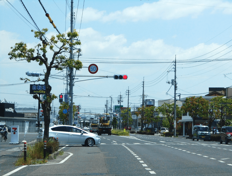 イオンモール倉敷さま方面からお越しの場合