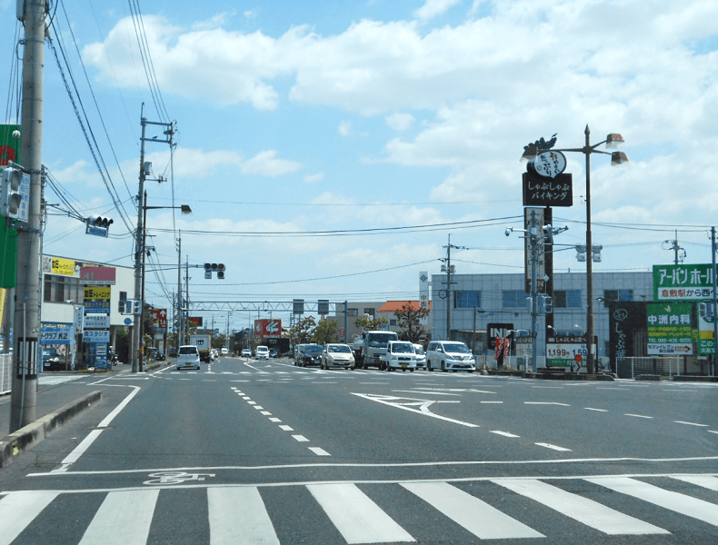 イオンモール倉敷さま方面からお越しの場合