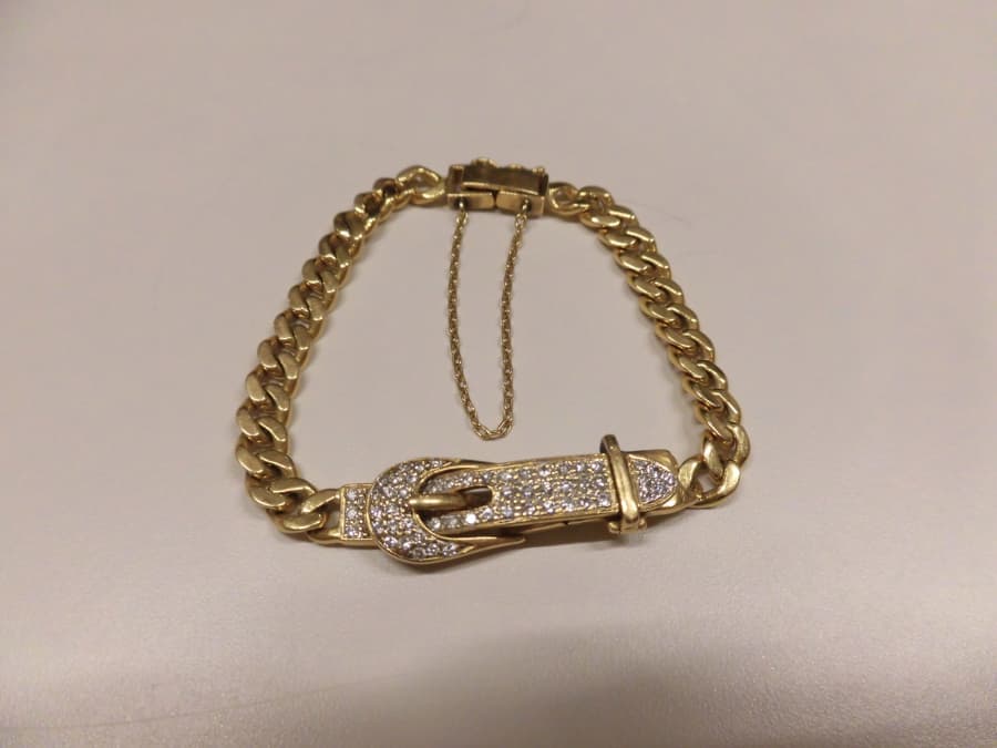 ダイヤ付き18金ブレスレット【富士店】 静岡県富士市にあるザ・ゴールド 富士店の画像1