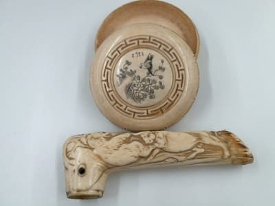 骨董　象牙製品・香合【136号三島店】 静岡県三島市にあるザ・ゴールド 136号三島店の画像1