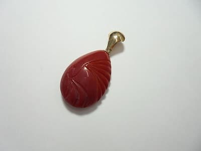 珊瑚のペンダントトップ【136号三島店】 静岡県三島市にあるザ・ゴールド 136号三島店の画像1