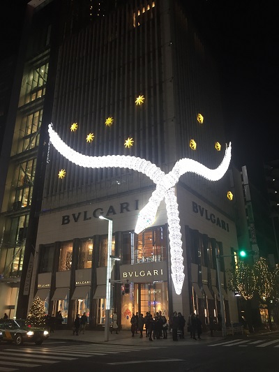 銀座中央通りのクリスマスイルミネーション【銀座店】 東京都中央区にあるザ・ゴールド 銀座店の画像2