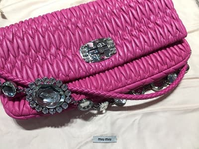 ミュウミュウ★ナッパクリスタル★ハンドバッグ【銀座店】 東京都中央区にあるザ・ゴールド 銀座店の画像1