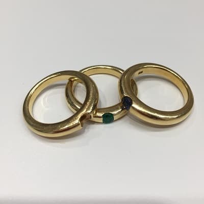 ノーブランド★18金リング３点★石外れ【銀座店】 東京都中央区にあるザ・ゴールド 銀座店の画像1