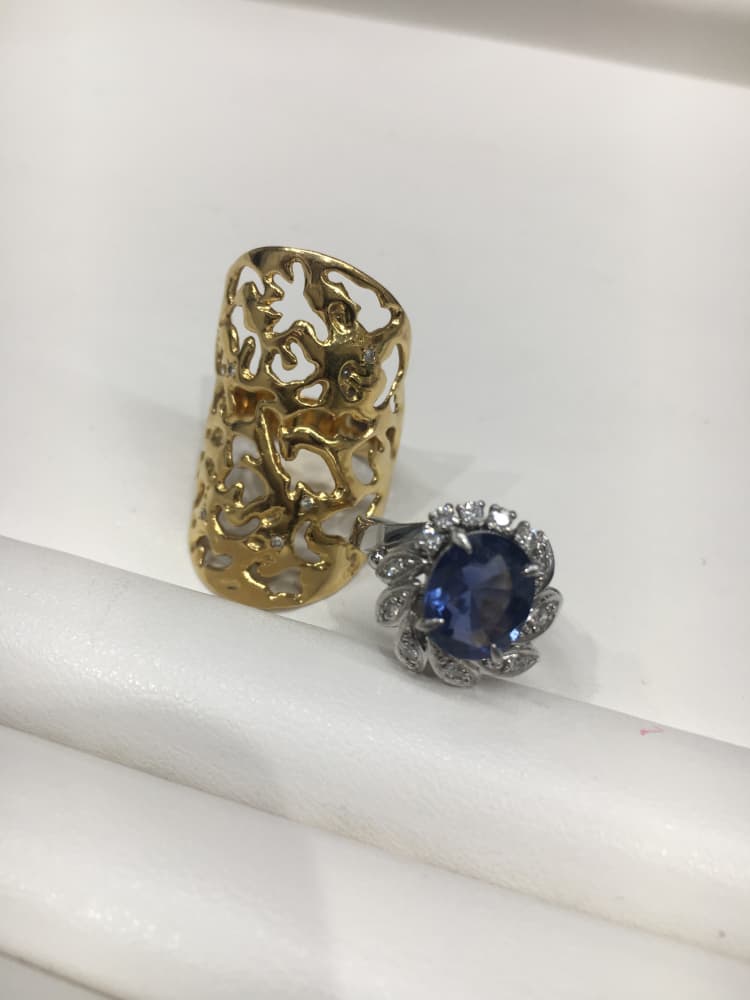 色石リング★２点【銀座店】 東京都中央区にあるザ・ゴールド 銀座店の画像1