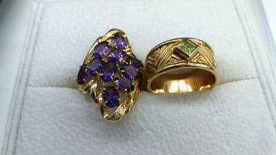 18金色石リング【金沢西店】 石川県金沢市にあるザ・ゴールド 金沢西店（※7/15に閉店いたしました）の画像1