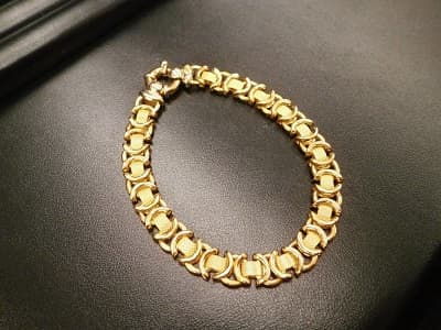 18金　デザインブレスレット【金沢南店】 石川県金沢市にあるザ・ゴールド 金沢南店の画像1