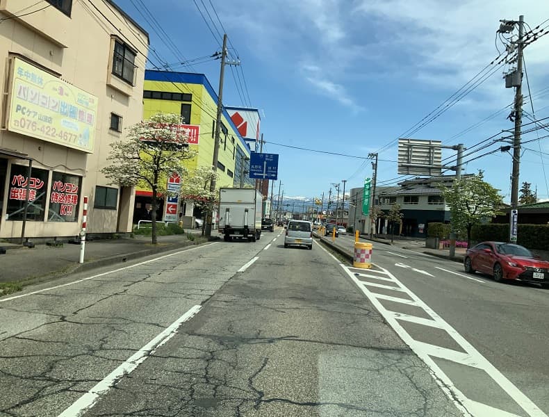 富山IC方面からお越しの場合
