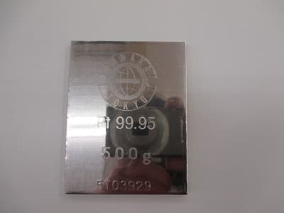 プラチナのインゴット【富山東店】 富山県富山市にあるザ・ゴールド 富山東店の画像1