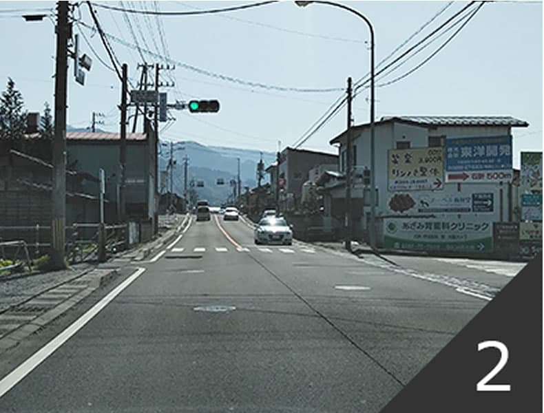 岡谷ＩＣ方面からお越しの場合