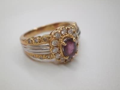 18金　プラチナ850　コンビリング　【東岡谷店】 長野県諏訪郡にあるザ・ゴールド 東岡谷店の画像1