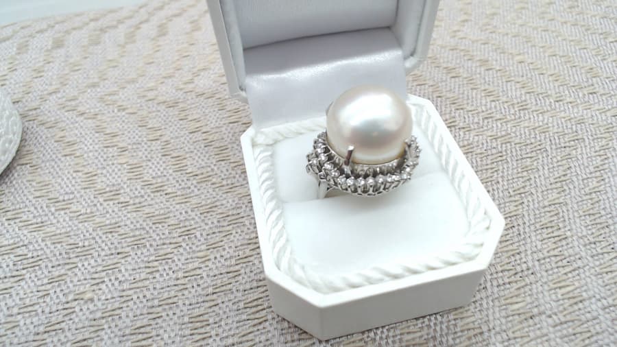 プラチナ　パールリングの買取実績【長池店/長野県/長野市】 長野県長野市にあるザ・ゴールド 長池店の画像1