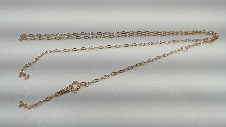 切れてしまった18金ネックレスの買取実績【長池店/長野県/長野市】 長野県長野市にあるザ・ゴールド 長池店の画像1