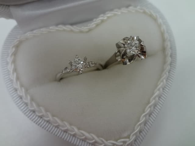 ダイヤモンド付きリング　【諏訪店】 長野県諏訪市にあるザ・ゴールド 諏訪店の画像1