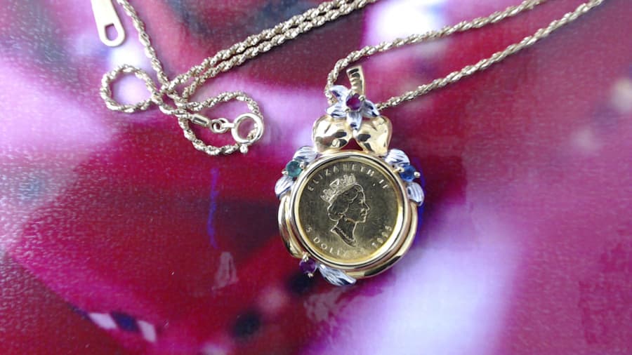 メイプルリーフ　ネックレスの買取実績【諏訪店/長野県/茅野市】 長野県諏訪市にあるザ・ゴールド 諏訪店の画像1