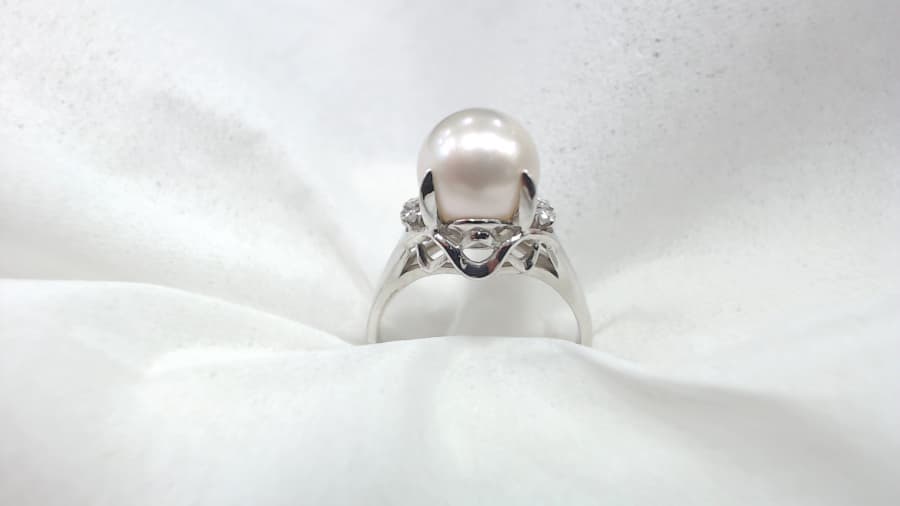 パールPt900　リングの買取実績【諏訪店/長野県/茅野市】 長野県諏訪市にあるザ・ゴールド 諏訪店の画像1